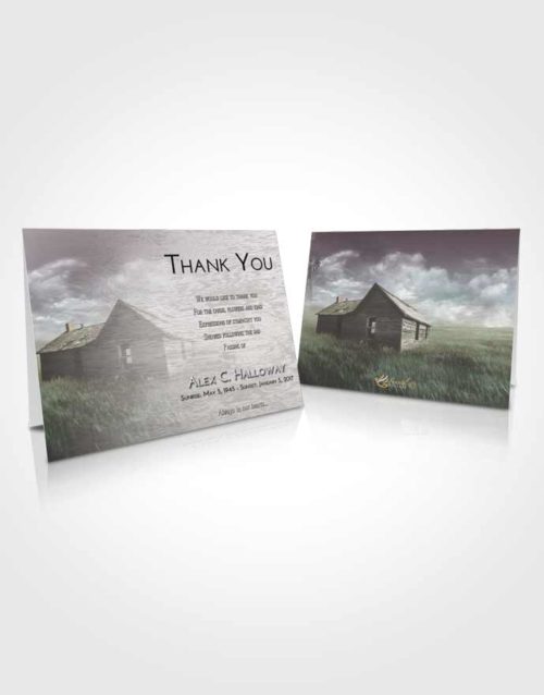 Funeral Thank You Card Template Evening Farming Life