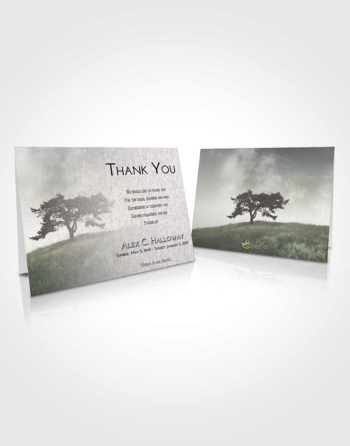 Funeral Thank You Card Template Evening Gentle Pasture