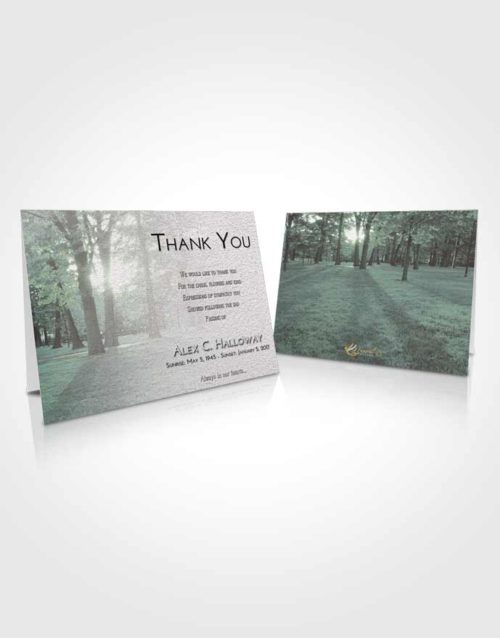 Funeral Thank You Card Template Evening National Park