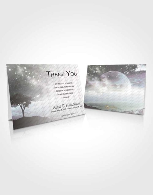 Funeral Thank You Card Template Evening Scenic Sky