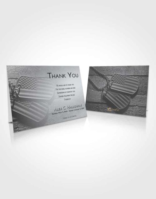 Funeral Thank You Card Template Freedom American Memory