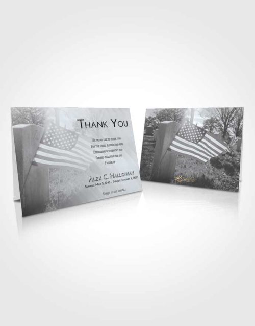 Funeral Thank You Card Template Freedom American Smile