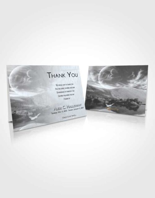 Funeral Thank You Card Template Freedom Astonishing Moon