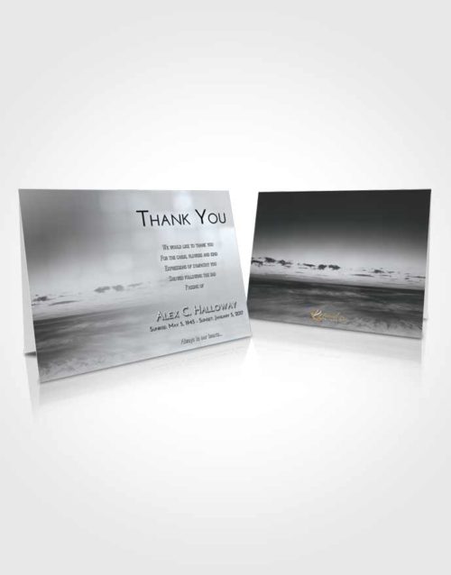 Funeral Thank You Card Template Freedom Beautiful Sunset