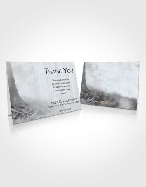 Funeral Thank You Card Template Freedom Deep Roots