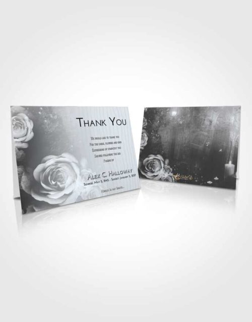 Funeral Thank You Card Template Freedom Flowering Garden