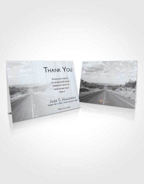 Funeral Thank You Card Template Freedom Highway Cruise