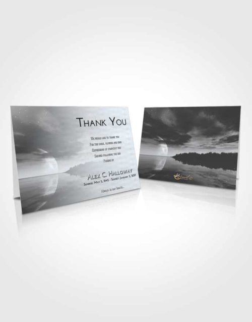 Funeral Thank You Card Template Freedom Illuminated Evening