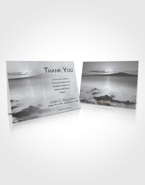 Funeral Thank You Card Template Freedom Lake Front