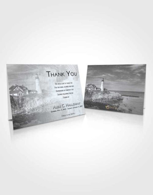 Funeral Thank You Card Template Freedom Lighthouse Journey
