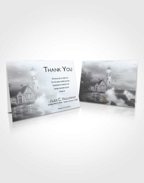 Funeral Thank You Card Template Freedom Lighthouse Lookout