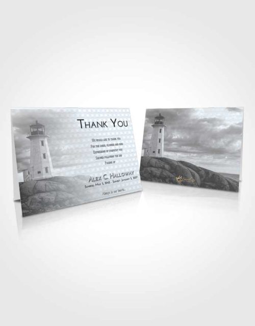 Funeral Thank You Card Template Freedom Lighthouse Safety