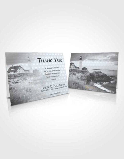 Funeral Thank You Card Template Freedom Lighthouse Secret