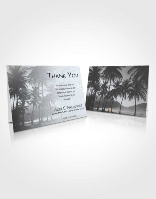 Funeral Thank You Card Template Freedom Palm Paradise