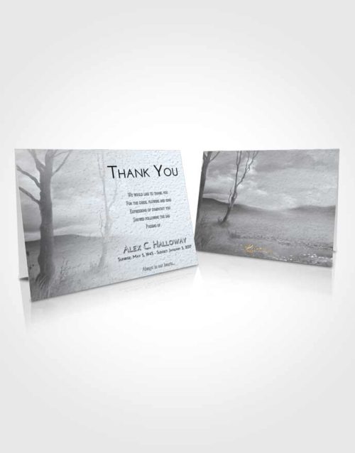 Funeral Thank You Card Template Freedom Peaceful Fall