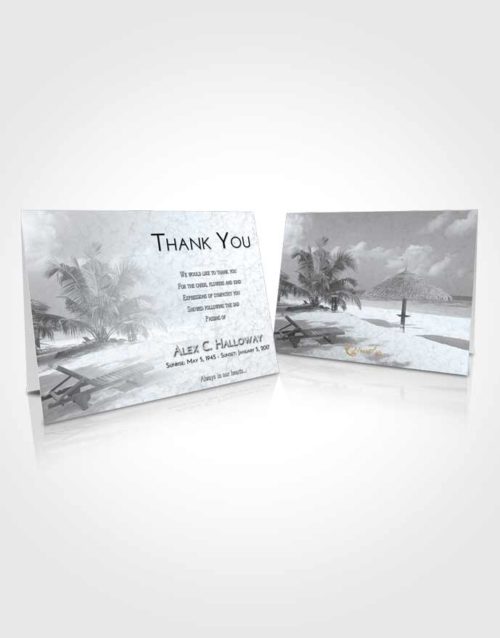 Funeral Thank You Card Template Freedom Sandy Beach