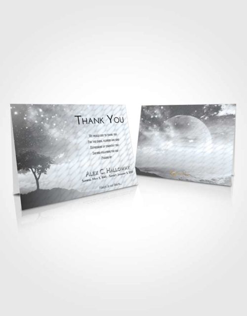 Funeral Thank You Card Template Freedom Scenic Sky