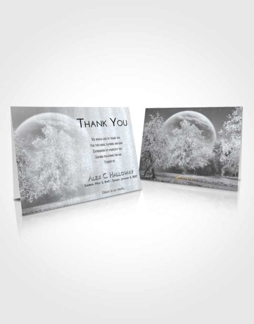 Funeral Thank You Card Template Freedom Snowy Love