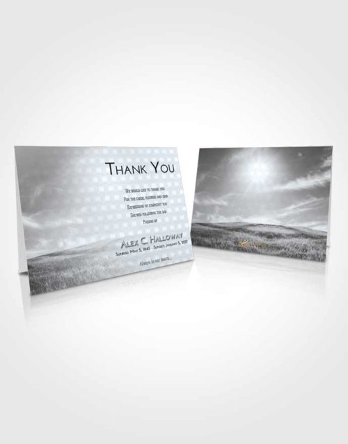 Funeral Thank You Card Template Freedom Summer Fields