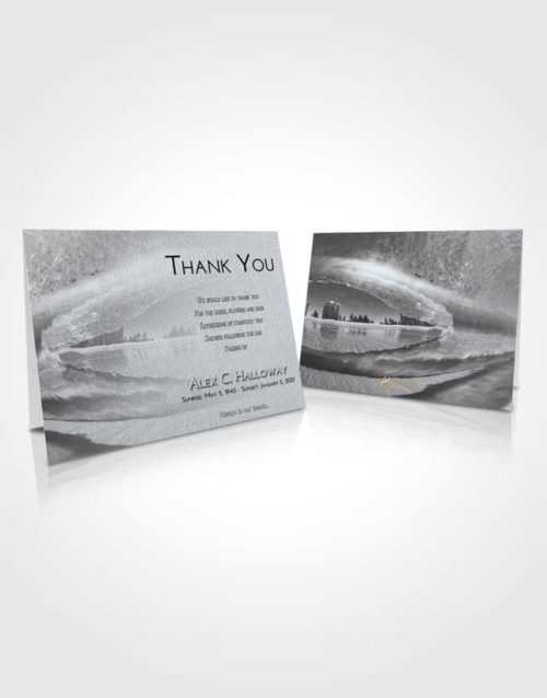 Funeral Thank You Card Template Freedom Summer Waves