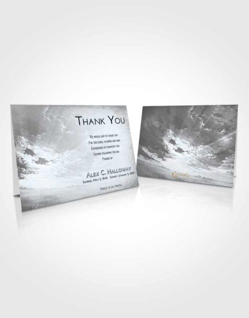 Funeral Thank You Card Template Freedom Sunset Mystery