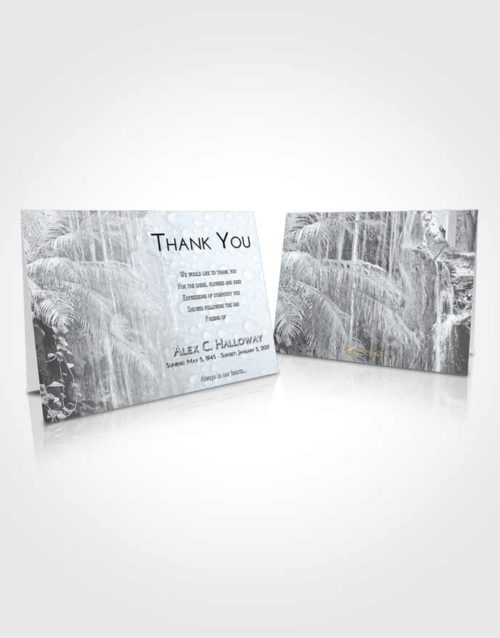 Funeral Thank You Card Template Freedom Waterfall Breeze