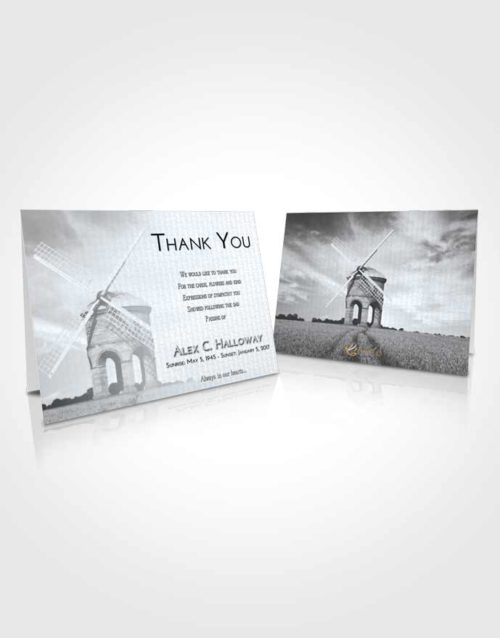 Funeral Thank You Card Template Freedom Windmill of Honor
