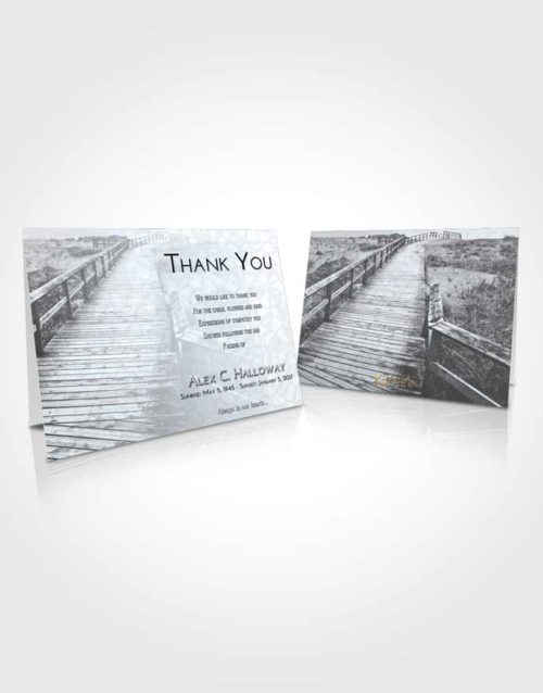 Funeral Thank You Card Template Freedom Wooden Walk
