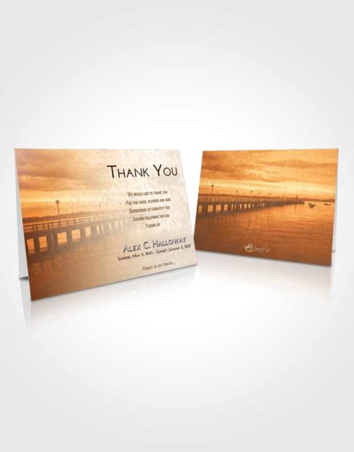 Funeral Thank You Card Template Golden Lake Drive