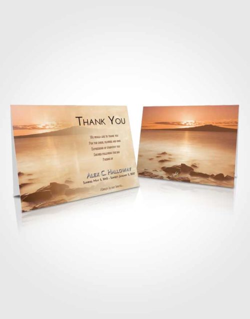 Funeral Thank You Card Template Golden Lake Front