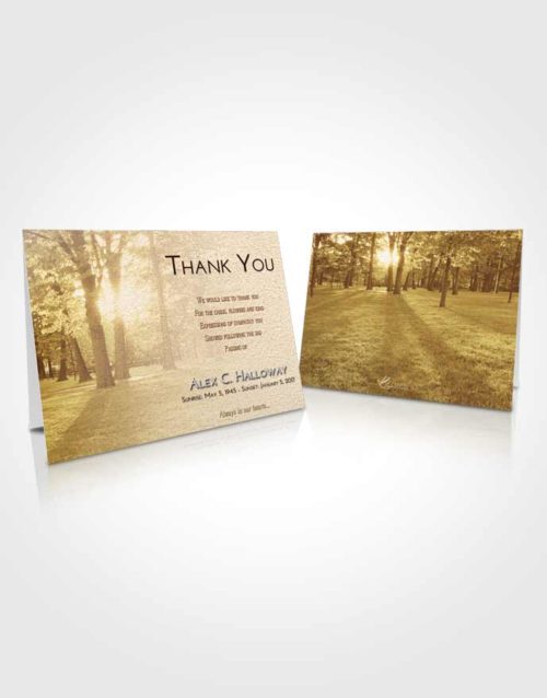 Funeral Thank You Card Template Golden National Park