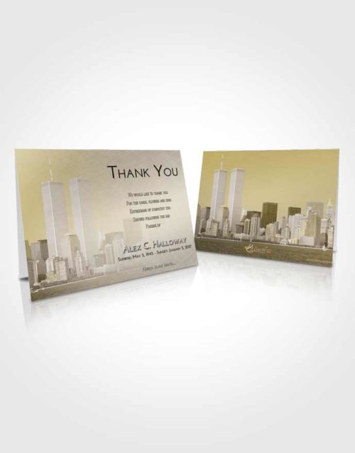 Funeral Thank You Card Template Harmony Cityscape