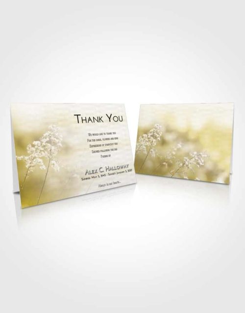 Funeral Thank You Card Template Harmony Colorful Spring