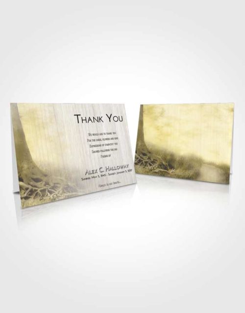 Funeral Thank You Card Template Harmony Deep Roots