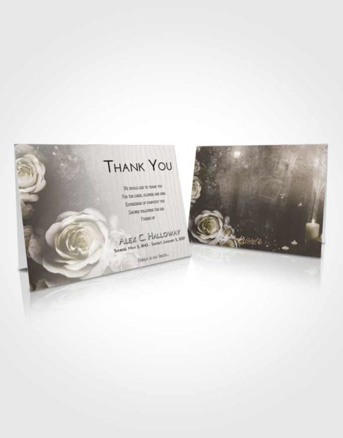 Funeral Thank You Card Template Harmony Flowering Garden