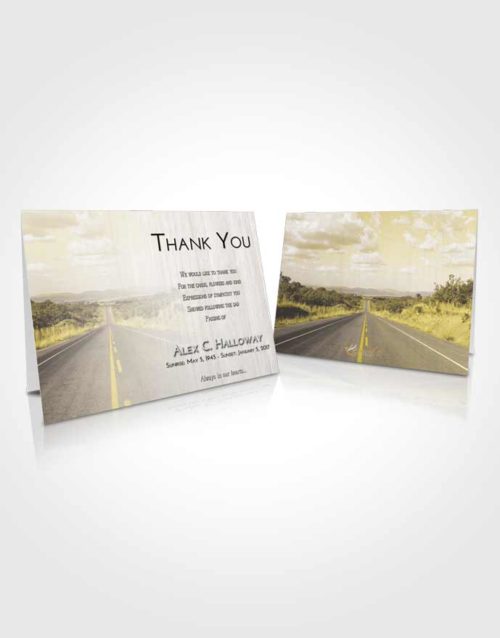 Funeral Thank You Card Template Harmony Highway Cruise
