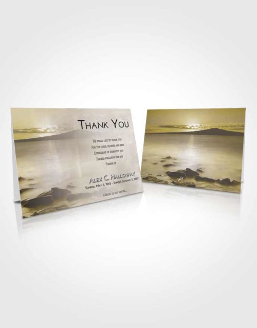 Funeral Thank You Card Template Harmony Lake Front