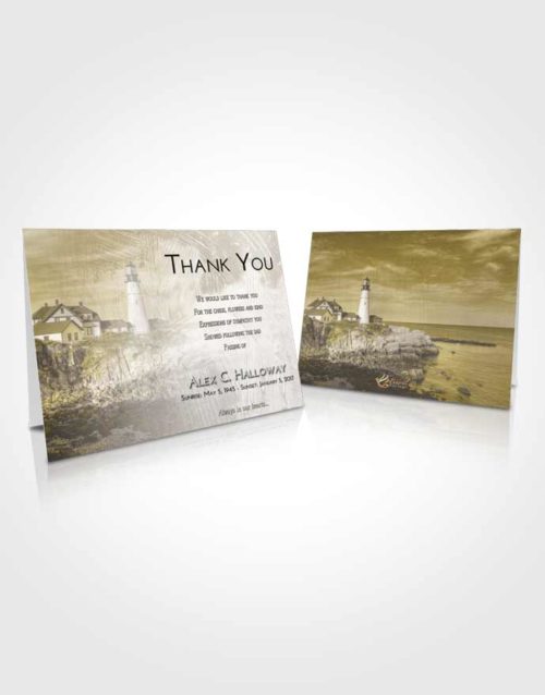 Funeral Thank You Card Template Harmony Lighthouse Journey