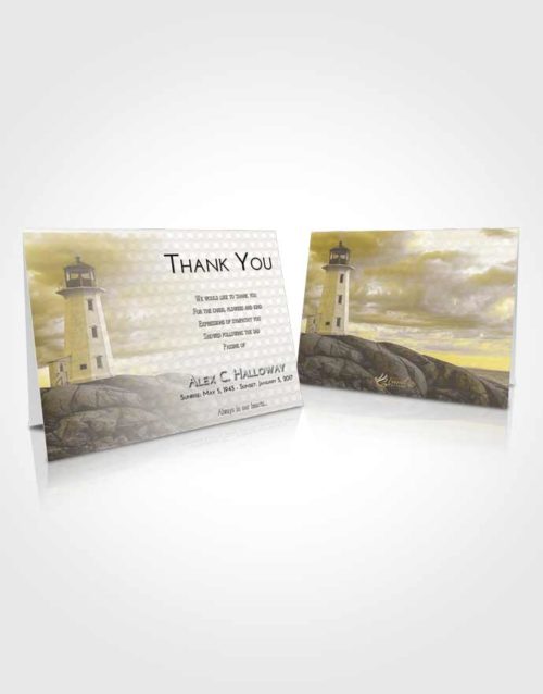 Funeral Thank You Card Template Harmony Lighthouse Safety