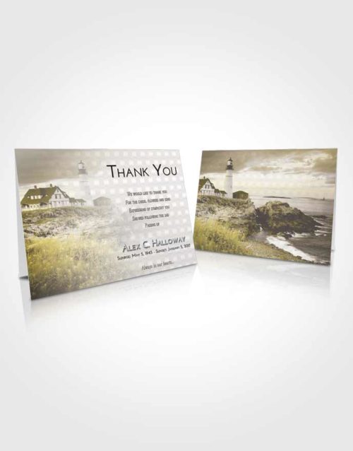 Funeral Thank You Card Template Harmony Lighthouse Secret