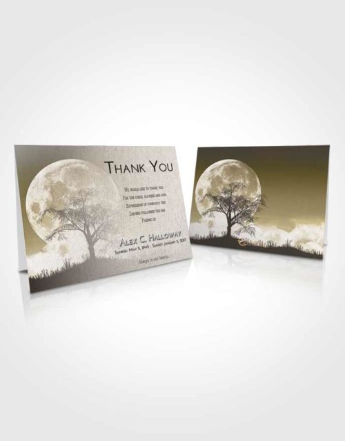 Funeral Thank You Card Template Harmony Moon Peace