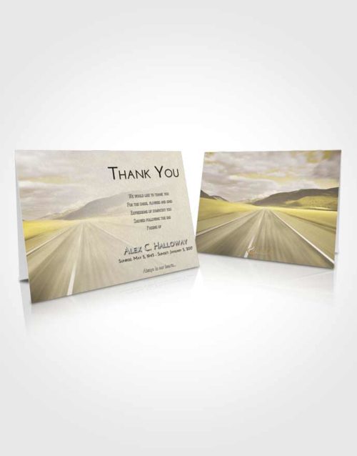 Funeral Thank You Card Template Harmony Morning Highway