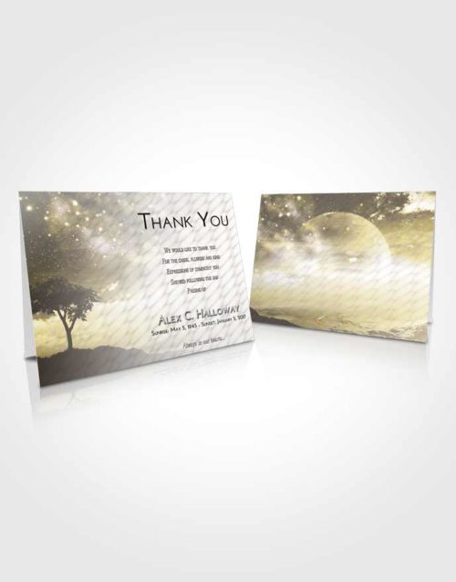 Funeral Thank You Card Template Harmony Scenic Sky