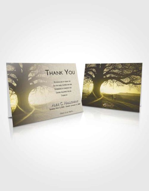 Funeral Thank You Card Template Harmony Tree Serenity