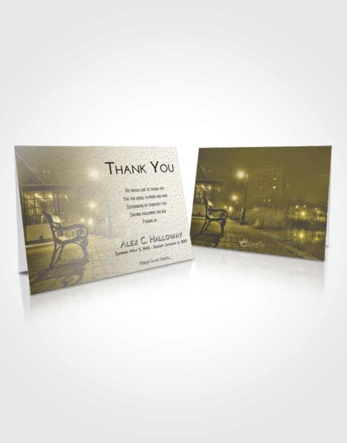 Funeral Thank You Card Template Harmony Vintage Walk