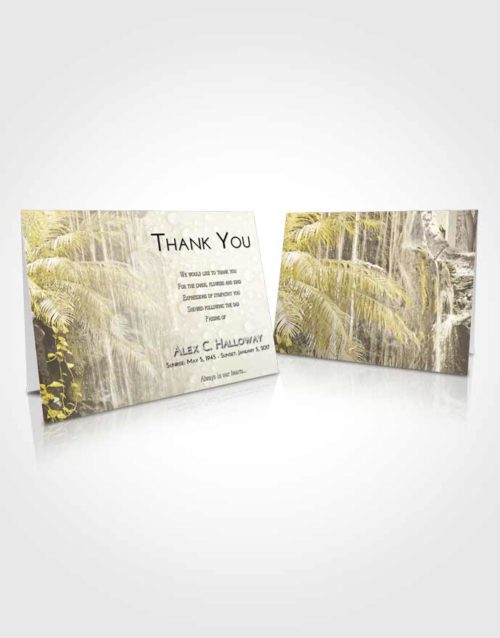 Funeral Thank You Card Template Harmony Waterfall Breeze