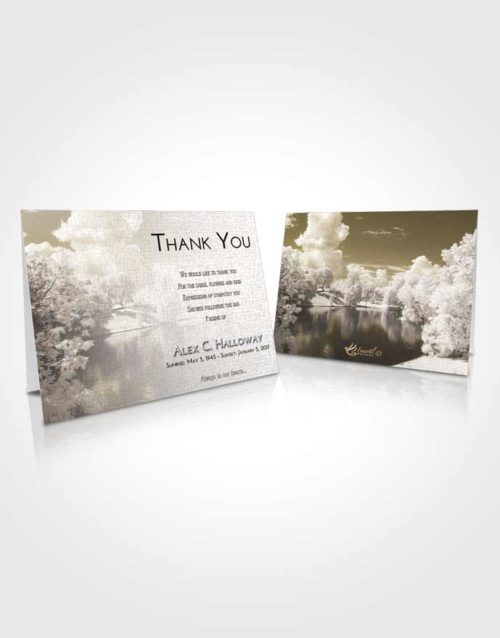 Funeral Thank You Card Template Harmony White Winter Park