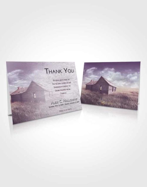 Funeral Thank You Card Template Lavender Sunrise Farming Life
