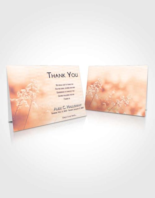 Funeral Thank You Card Template Lavender Sunset Colorful Spring