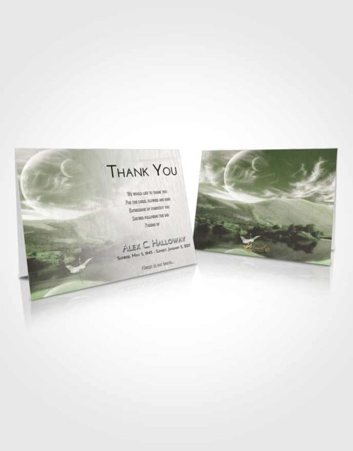 Funeral Thank You Card Template Loving Astonishing Moon